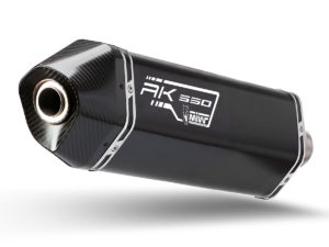 Pot d'échappement Mivv Speed Edge Inox noir pour Kymco AK 550
